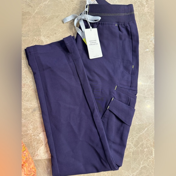 Figs Scrub Pants  Purple Jam Soeng Double Utility Size XXSP - Picture 8 of 11